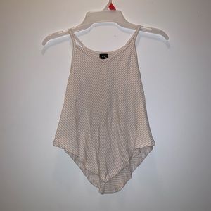 white striped tank top